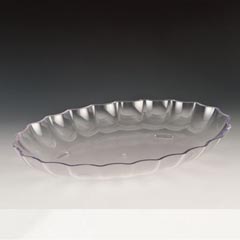 Zicco Oval Teşhir Tabağı, Polikarbon, 41,5x29,5x5,5 cm, Şeffaf - 1