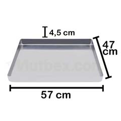 Özdemir Aluminum Baklava and Börek Tray, Aluminum Press, 47x57x4,5 cm - 2