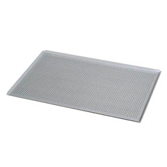 Özdemir Aluminum Italian Sheet Pan, Perforated 1/1, 32.5x53 cm - 1