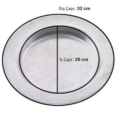 Özdemir Aluminum Künefe Plate, 26x32 cm - 2
