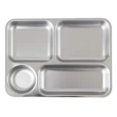 Öztiryakiler 4 Compartment Self-service Tray, Round Compartment, 0.70 mm - Öztiryakiler