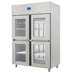 Öztiryakiler Four Half Glass Door Upright Refrigerator, K Type, GN 1200 NMV Model, 430 Quality - Öztiryakiler