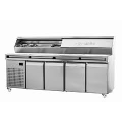 Öztiryakiler 4 Kapılı Pizza Hazırlık Dolabı, 240x80 cm - Öztiryakiler