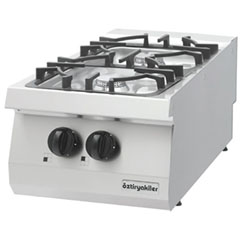 Öztiryakiler 700 Series Counter Top Double Gas Stove, OSOG 4070 L - Öztiryakiler