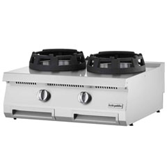 Öztiryakiler 700 Series Counter Top Wok Stoves, Double, 70x80x28 cm, OWG 8070 - Öztiryakiler