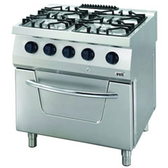 Öztiryakiler 700 Series Electric Oven Range, 4-Burner Gas Stove, OSOGEF 8070 LP - Öztiryakiler