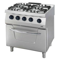 Öztiryakiler 700 Series Electric Range with Oven, 4-Burner Gas Stove, OSOGEF 8070 LS - Öztiryakiler