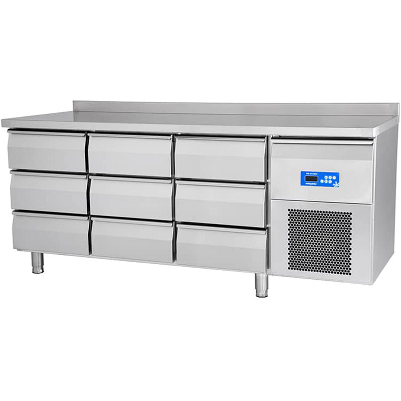 Öztiryakiler 9 Drawer Counter Type Refrigerator, Tag 370 Nmv - 1