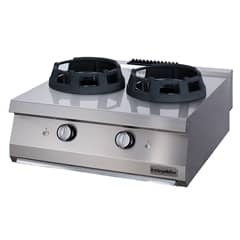 Öztiryakiler 900 Series Counter Top Wok Stove, Double, 80x90x30 cm, OWG 8090 - Öztiryakiler