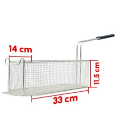 Öztiryakiler 900 Series Deep Fryer Basket Front Hanging, Old Model, 14x33x11.5 cm - 2