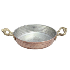 Öztiryakiler Bakır Yumurta Sahanı, 16x4 cm - Öztiryakiler