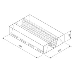 Box Type Double Walled Filtered Middle Type Hood, 300x250 cm - Öztiryakiler