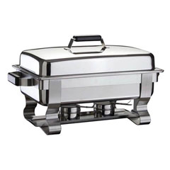 Öztiryakiler Chafing Dish, 1/1 Normal Kapak, Was Ayak, Mat Kızaklı, Isıtıcısız - Öztiryakiler