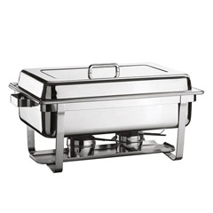 Öztiryakiler Chafing Dish, Chinese Model Lid, Nested Leg, Sliding, Without Heater - Öztiryakiler