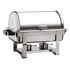 Öztiryakiler Chafing Dish, Single Piece Rolltop Lid, Nested Leg, Without Heater - Öztiryakiler