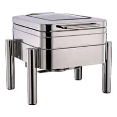 Öztiryakiler Chafing Dish, Square, 4 lt, With Stand - Öztiryakiler