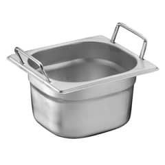 Öztiryakiler Corner Patterned Gastronorm Pans with Handle, 10 cm, 1/6 - Öztiryakiler