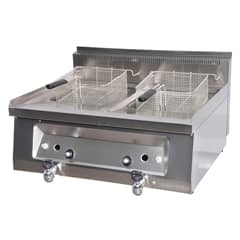 Öztiryakiler Counter Top Gas Fryer, Double, 80x65x30 cm, OFG 7065 - Öztiryakiler