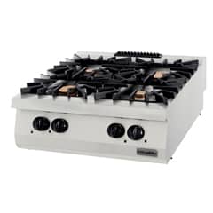Öztiryakiler Counter Top Gas Stove, Quadruple, 32kw, 80x90x30 cm, OSOG 8090 - Öztiryakiler