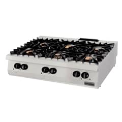 Öztiryakiler Counter Top Gas Stove, Six-Burner, 120x90x30 cm, OSOG 12090 - Öztiryakiler