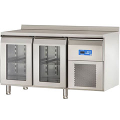 Öztiryakiler Double Glass Door Counter Freezer, Tag 270 Nmv Model - Öztiryakiler