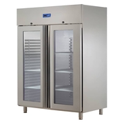 Öztiryakiler Double Glass Door Upright Refrigerator, K Type 304 Quality, GN 1200 NMV Model - Öztiryakiler