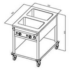 Öztiryakiler Electric Bain Marie, OHBETY 2GN - Öztiryakiler