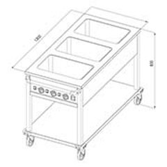 Öztiryakiler Electric Bain Marie, OHBETY 3GN - Öztiryakiler