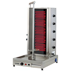 Öztiryakiler Electric Döner Stove, Bottom Motorized, 5 Radiant, 5EU W, 9 kW - Öztiryakiler