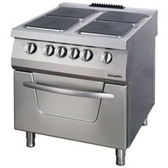 Öztiryakiler Electric Oven Range, 4-Burner Stove, OSOEF 8090 - Öztiryakiler