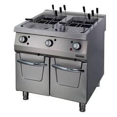 Öztiryakiler Electric Pasta Fryer, With Cabinet, Double, 80x90x85 cm, OME 8090 - Öztiryakiler