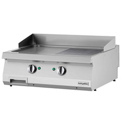Öztiryakiler Elektrikli Grill Plate, Yarı Oluklu, 80x70x30 cm, OGE 8070 1/2 N - Öztiryakiler