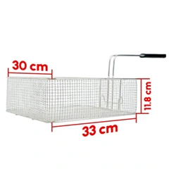 Öztiryakiler Fritöz Sepeti, 900 Seri, 33x30x11.8 cm, Yeni Seri, Büyük - 2