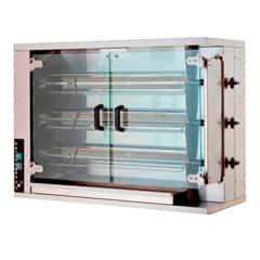 Öztiryakiler Gas Chicken Rotisserie Machine, 3 Skewers, 12-15 Chicken Capacity - Öztiryakiler
