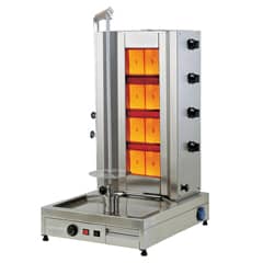 Öztiryakiler Gas Döner Machine, Bottom Motorized, 4 Radiant, Typ 4GUD W - Öztiryakiler