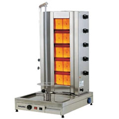 Öztiryakiler Gas Döner Machine, Bottom Motorized, 5 Radiant, Typ 5GUD W - Öztiryakiler