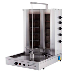 Öztiryakiler Gas Döner Machine, Bottom Motorized, Double Radiant, 55Gud-v Model - Öztiryakiler