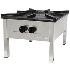 Öztiryakiler Gas Floor Stove, Double Burner, 70x70x50 cm, OYOG 7070 P - Öztiryakiler