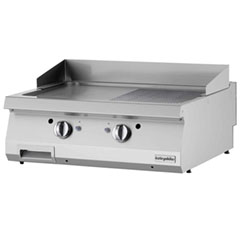 Öztiryakiler Gas Grill Plate, Half Grooved, 80x70x30 cm, OGG 8070 1/2 N - Öztiryakiler
