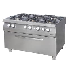 Öztiryakiler Gas Ranges, 6 Burner Stove, Electric Oven, OSOGEF 12090 S - Öztiryakiler