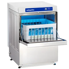 Öztiryakiler Glass Washing Machine, OBY 500 35M PTD, 35x35 cm Rack, Polisher, Detergent, with Drain Pump - 2