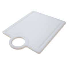Öztiryakiler Hangable Corrugated Polyethylene Cutting Board, 26.5x32.5x1 cm, White - GNÇ