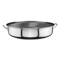 Öztiryakiler Industrial Type Stainless Pan, Double Handled, 100x18 cm - Öztiryakiler