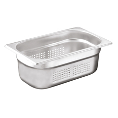 Öztiryakiler Köşe Desenli Delikli Gastronom Küvet, 20 cm, Gnp 1/4 - Öztiryakiler