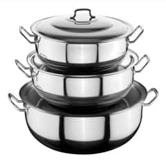 Öztiryakiler Lidded Industrial Stock Pot, Handled, 36x15 cm, 14 Lt - Öztiryakiler