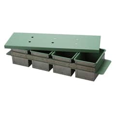 Öztiryakiler Lidded Non-Stick Toast Pan, Set of 4, 10x10x30 cm - Öztiryakiler