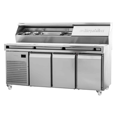 Öztiryakiler Make Up Pizza Preparation Cabinet, 180x80 cm, Front Wired - Öztiryakiler