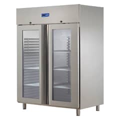 Öztiryakiler Monoblock Double Glass Door, Upright Refrigerator, Gn 1200 NMV Model, 304 Quality - Öztiryakiler