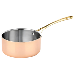 Öztiryakiler Multi Layer Stainless Saucepan, Copper 18x8 cm - Öztiryakiler