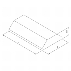 Öztiryakiler Filterless Middle Type Hood, 500x200 cm - Öztiryakiler